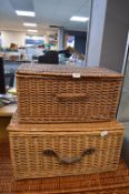 Two Wicker Storage Baskets
