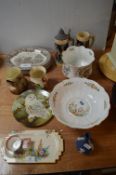 Vintage Pottery Including Ainsley etc