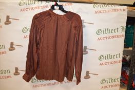 *Hillary Radley Long Sleeve Top Brown Size: Medium