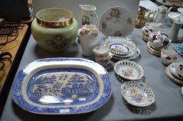Victorian Meat Dish plus Roman Plates etc