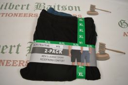 **Two Pack of Jachs New York Mens Lounge Shorts XL
