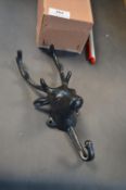 Cast Iron Reindeer Coat Hook
