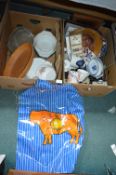 Two Boxes of Kitchenware, Mugs, Bowls etc