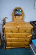 Solid Pine Two Over Three Bedroom Chest