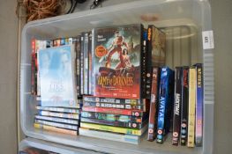 Storage Box Containing DVDs and Blu-rays