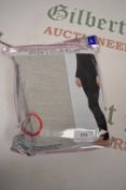*32 Degrees Ladies Two Pack Fleece Lined Base Layer Leggings - Grey