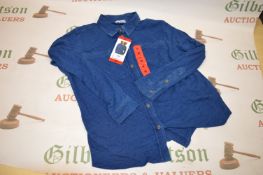 *32 Degrees Cool Ladies Denim Style Shirt Blue Size: Medium