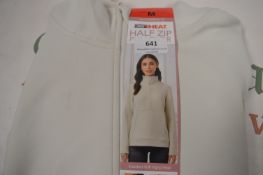 *Ladies Half Zip Long Sleeve Pullover Fleece Top Size: Medium