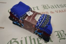 *Kiku Nordic Collection 4 Pack Boot Socks Size 7-11