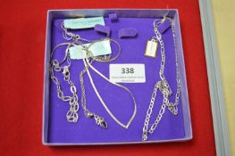 925 Sterling Silver Neckchains, Bracelet, and Pendants