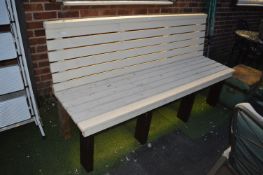 Wooden Slatted Garden Bench