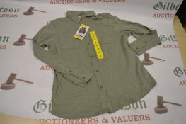 *32 Degrees Cool Ladies Green Denim Style Shirt Size: Small