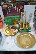 Christmas Serving Platters, LED Lights & Candle St