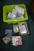 Storage Box of Card Making Accessories plus Rubber