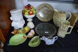 Vintage Pottery Items Including Beswick & Carlton
