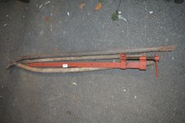 Two Wrecking Bars and a Sash Clamp