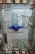Glass Vases and Dishes, etc.