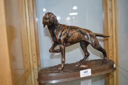 Beswick Metal Hunting Dog Figure