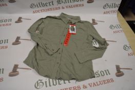 **32 Degrees Cool Ladies Denim Style Shirt Green Size: Medium