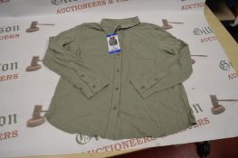 *32 Degrees Cool Ladies Denim Top Green Size Large