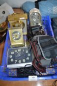 Assorted Clocks plus Minolta AF Tele Super Camera