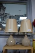 Pair of Mosaic Style Table Lamps