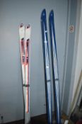 Two Pairs of Vintage Skis