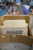 Two Boxes of Mixed Oldies 12” LP Records and Boxsets Including The History of Rock Collection