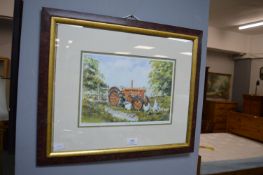 Signed Graham Chambers Tractor Print
