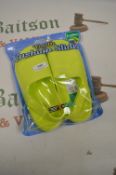 Pair of XL Size 3 - 4 Youth Cushion Sliders Yellow