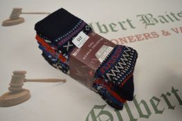 *Kiku Nordic Collection 4 Pack Boot Socks Size 7-11