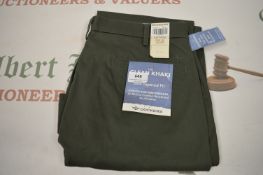 *Pair of Dockers Clean Khaki Slim Tapered Fit Trousers Size: 34 x 34