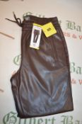 *Pair of Hillary Radley Faux Leather Trousers Black Size: Small
