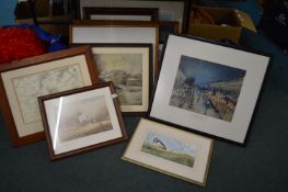 Framed Pictures and Prints including Impressionist