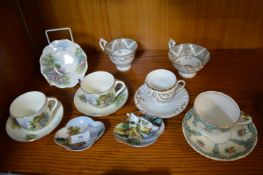 Vintage Cups & Saucers including Ainsley etc