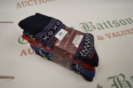 *Kiku Nordic Collection 4 Pack Boot Socks Size 7-11