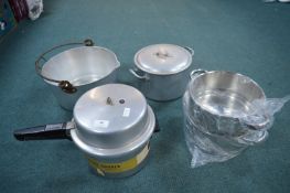 Aluminium & Steel Cookware plus Pressure Cooker