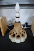 1970's Shelf Pottery Table Lamp