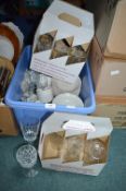 Assorted Wine Glasses & Pottery