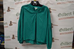 *Ella Moss Ladies Long Sleeve Top Emerald Green Size: Small
