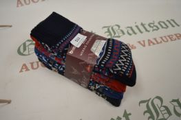 *Kiku Nordic Collection 4 Pack Boot Socks Size 7-11