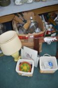 Kitchenware, Household Goods, Lamps etc