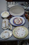 Assorted Vintage Pottery including Meat Plates etc
