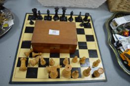 Turned Wooden Chess Set
