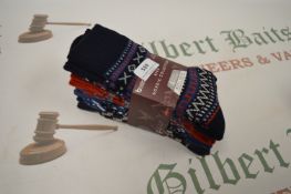 *Kiku Nordic Collection 4 Pack Boot Socks Size 7-11