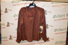 *Hillary Radley Long Sleeve Top Brown - Small