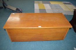 Wooden Storage Box Containing Framed Pictures and