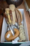 Wooden Chisels and Decorative Items