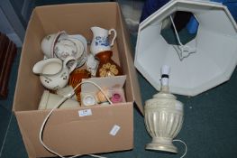 Lamps and Pottery Items
