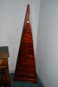Mahogany Nine Drawer Cabinet
